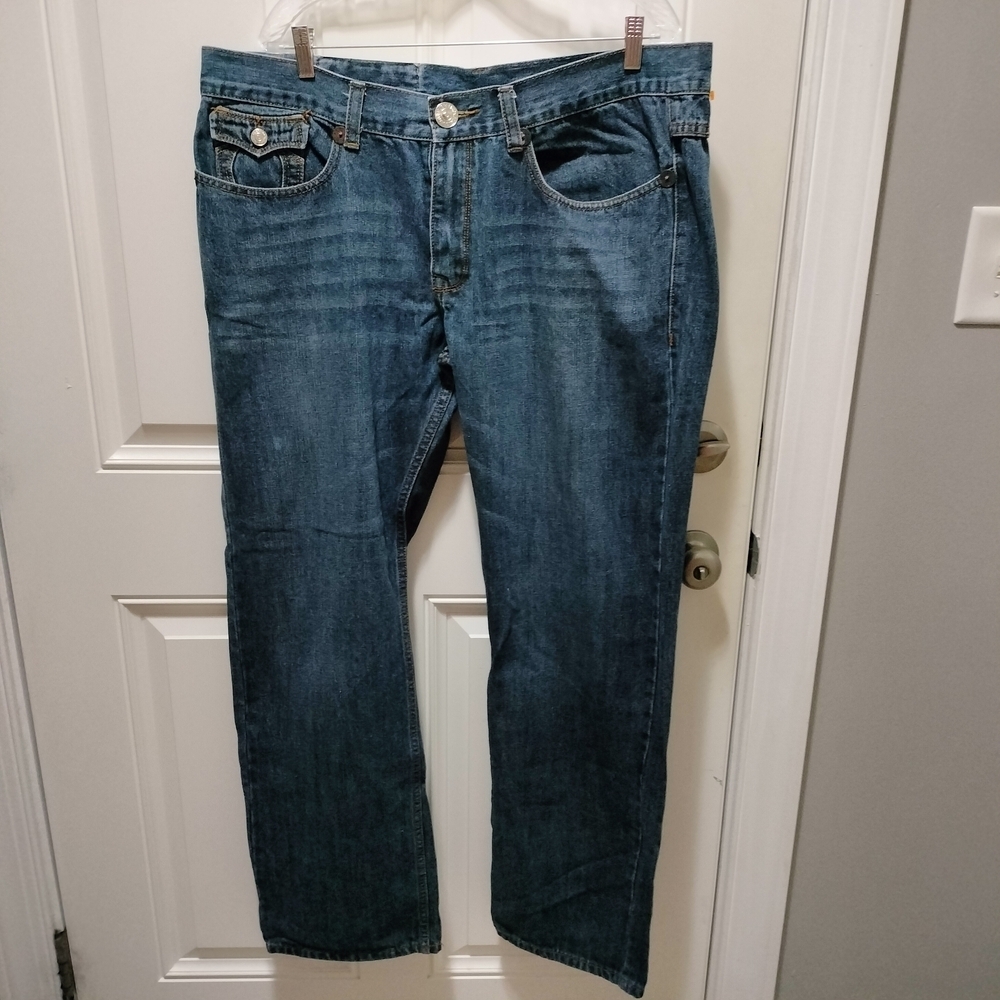 Vintage True Religion Johnny Super T Row Seat Dark Denim Jeans